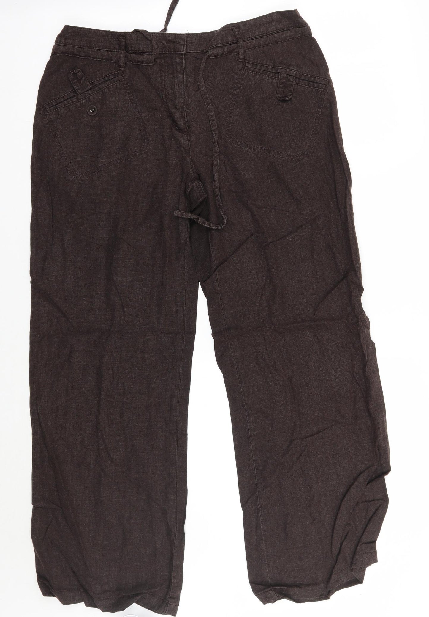 NEXT Womens Brown   Trousers  Size 32 L27 in