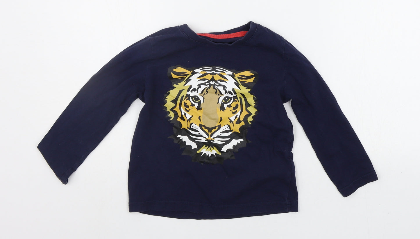 Lupilu Girls Blue   Basic T-Shirt Size 3-4 Years  - TIGER