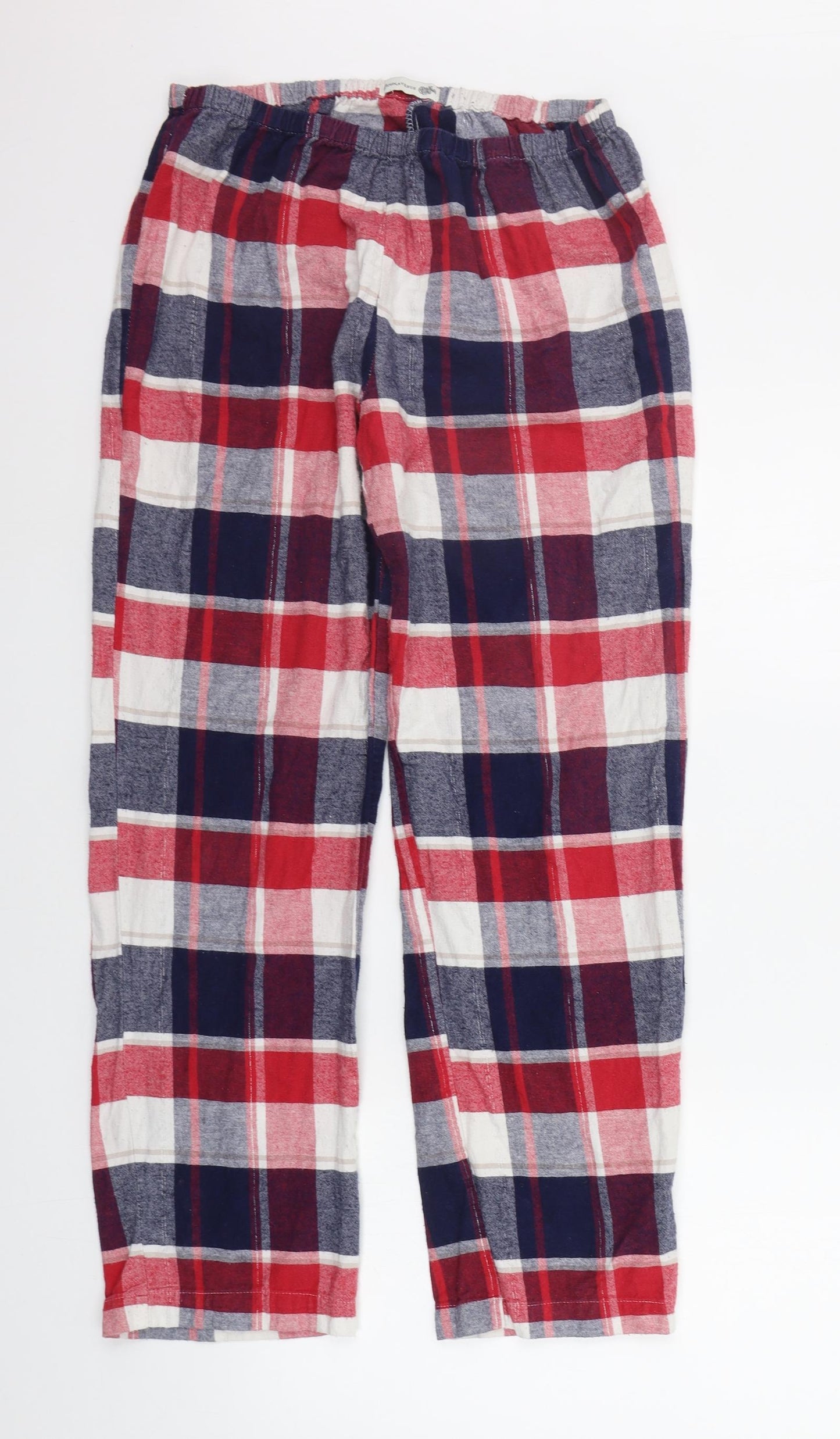 Boux Avenue Womens Red Check  Top Pyjama Pants Size 10