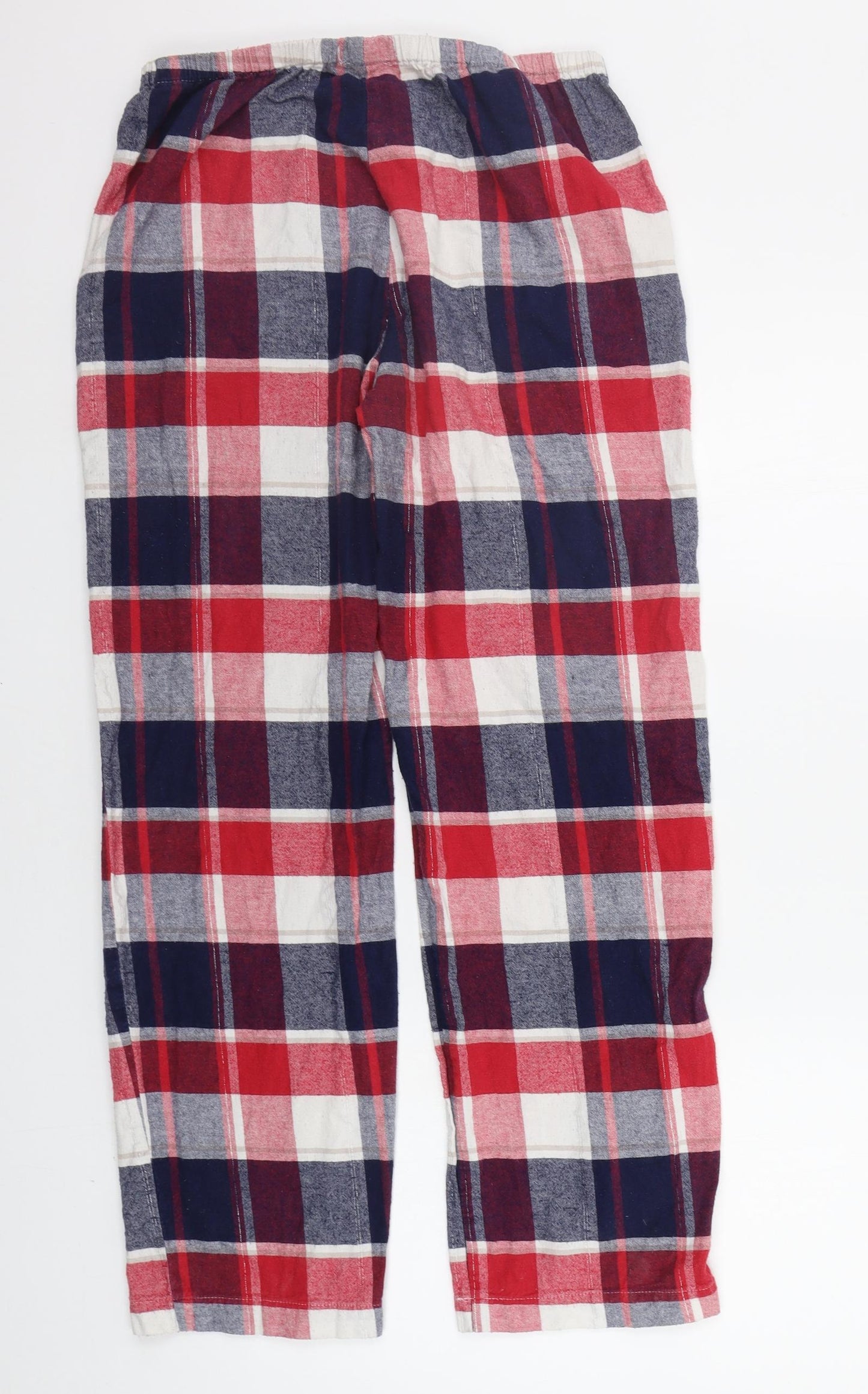 Boux Avenue Womens Red Check  Top Pyjama Pants Size 10