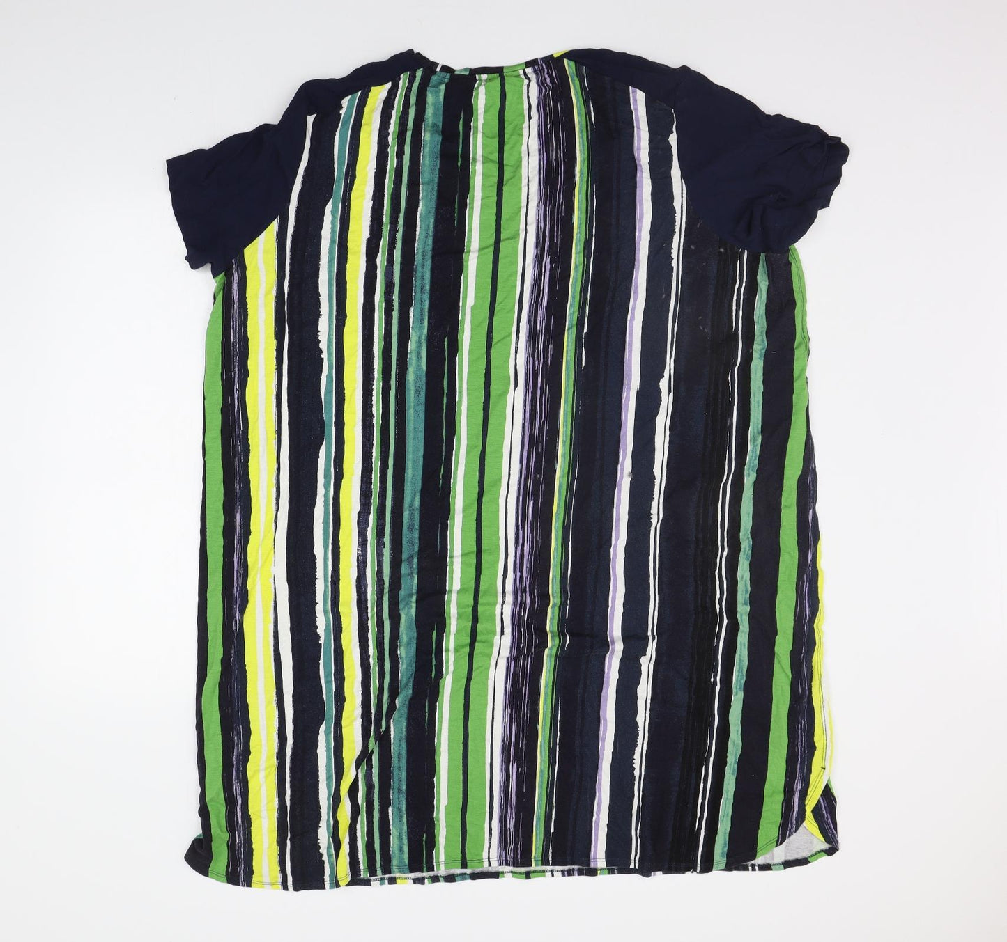 NEXT Womens Multicoloured Striped  T-Shirt Dress  Size 24