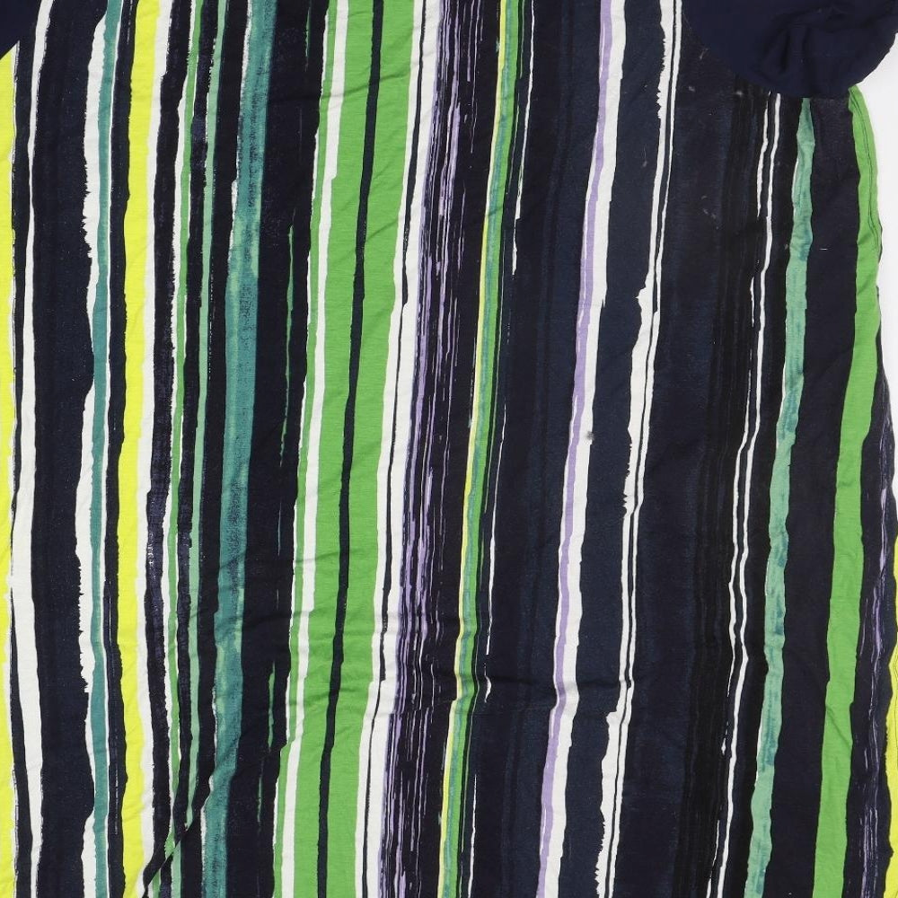 NEXT Womens Multicoloured Striped  T-Shirt Dress  Size 24
