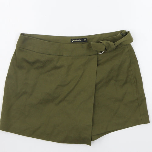 Stradivarius  Womens Green   Sweat Shorts Size 8
