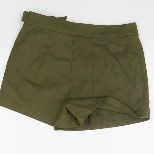 Stradivarius  Womens Green   Sweat Shorts Size 8