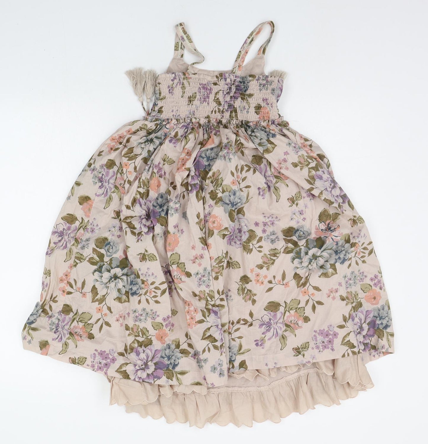 NEXT Girls Beige Floral  A-Line  Size 6 Years