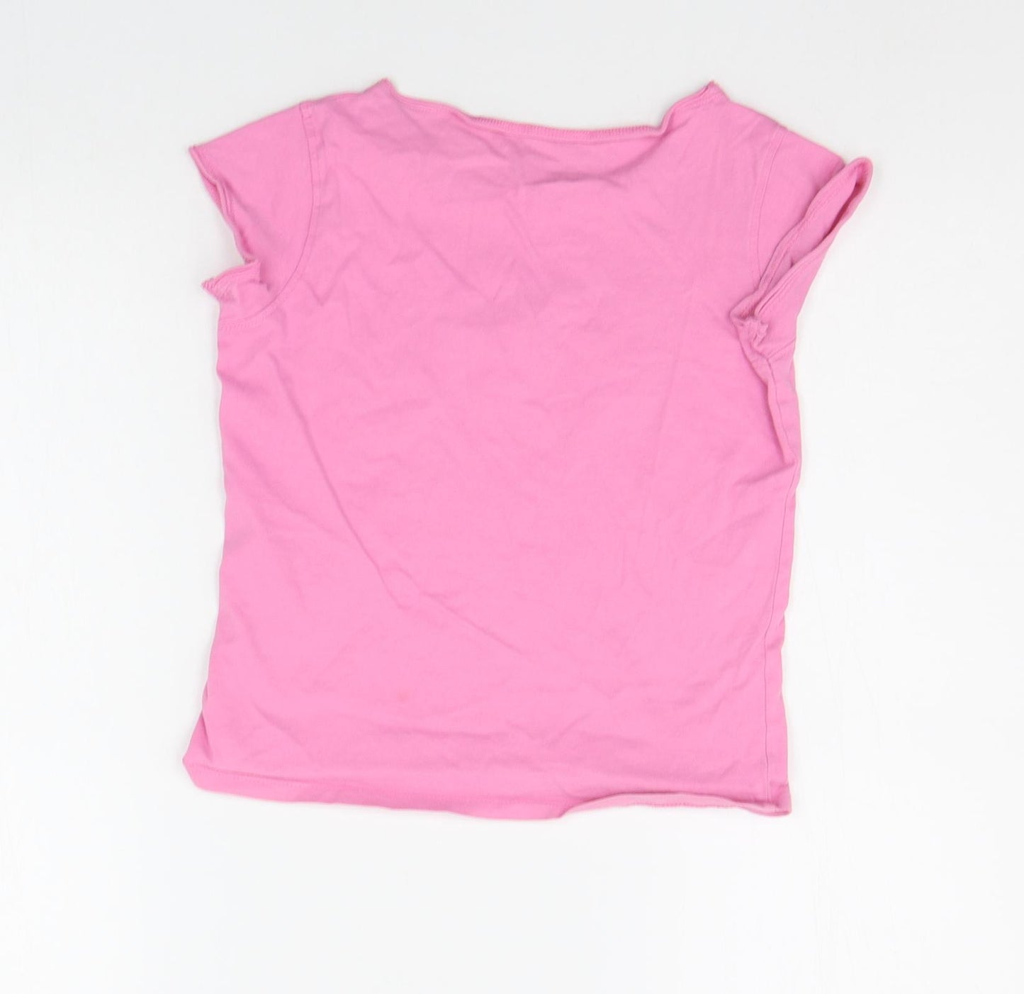Marks and Spencer Girls Pink   Basic T-Shirt Size 9 Years