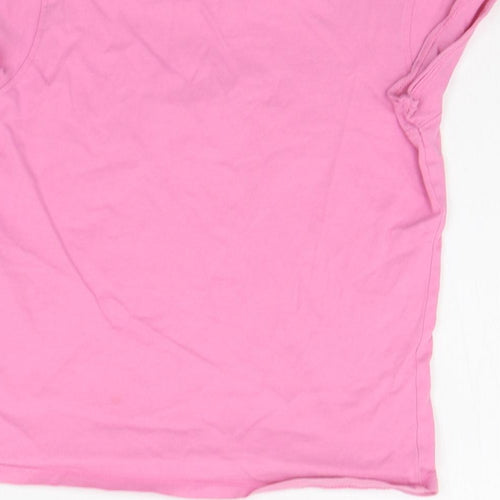 Marks and Spencer Girls Pink   Basic T-Shirt Size 9 Years