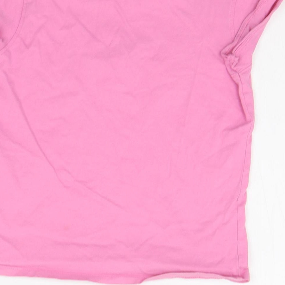 Marks and Spencer Girls Pink   Basic T-Shirt Size 9 Years