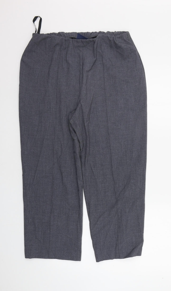 EWM Womens Grey   Trousers  Size 14 L24 in