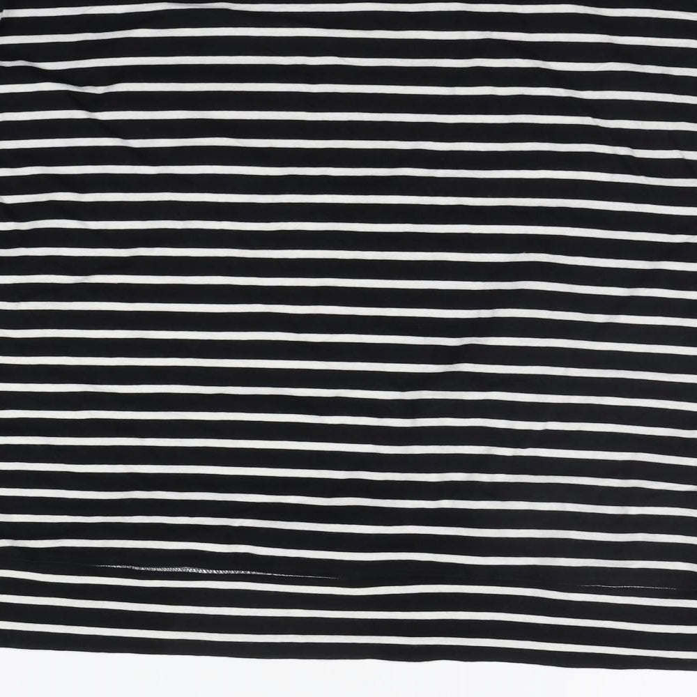Marks and Spencer Womens Black Striped  Pullover Jumper Size 22