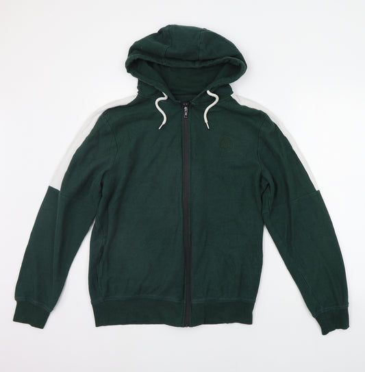 Front view of Primark men’s green jacket, size M