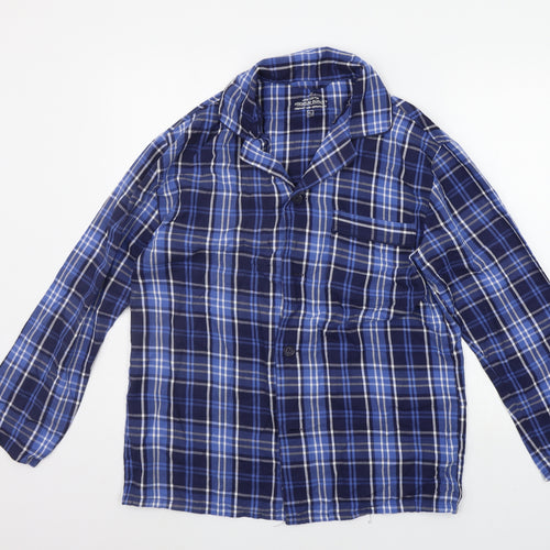 TU Mens Blue Check   Button-Up Size S
