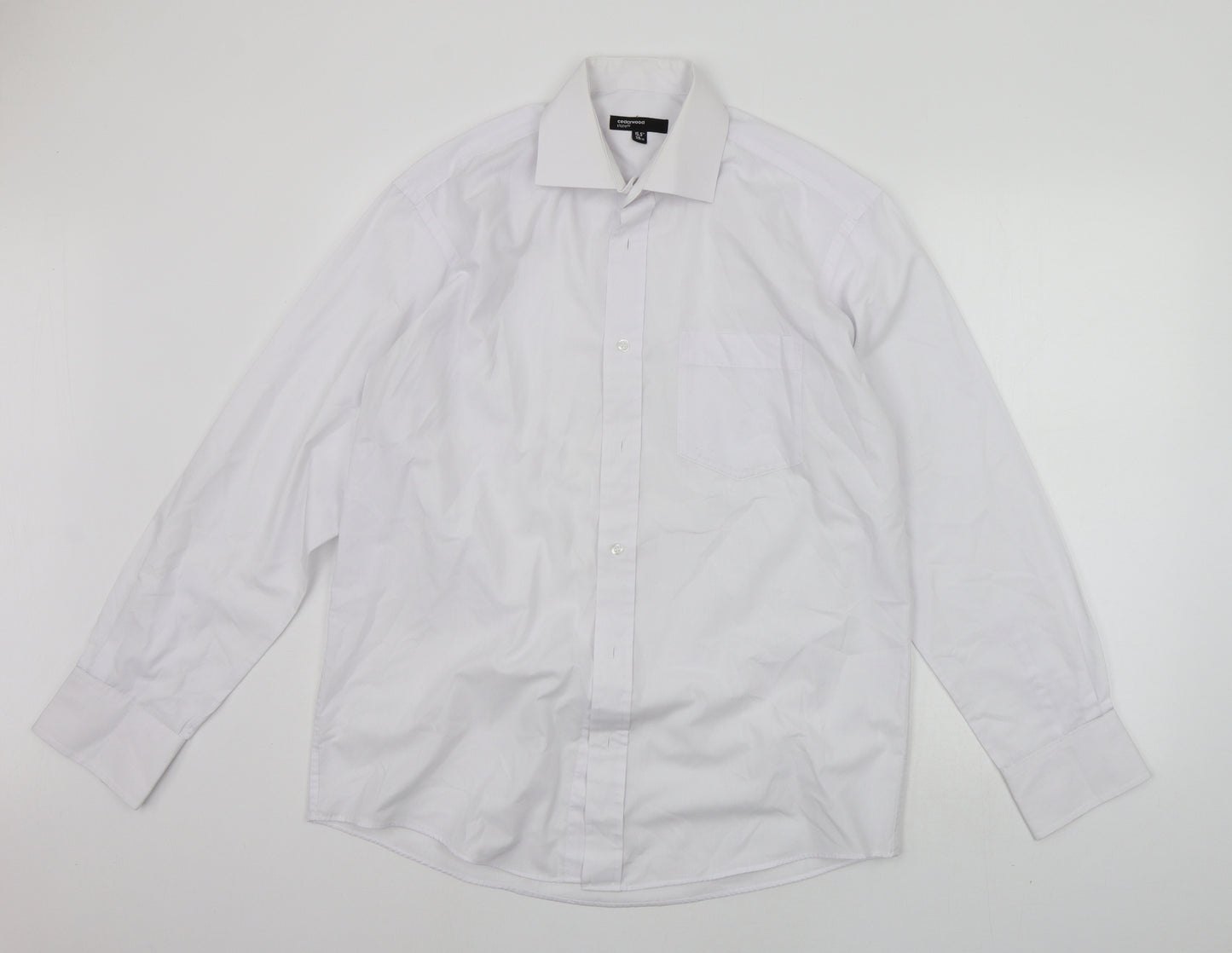 Cedar Wood State Mens White    Button-Up Size 15.5