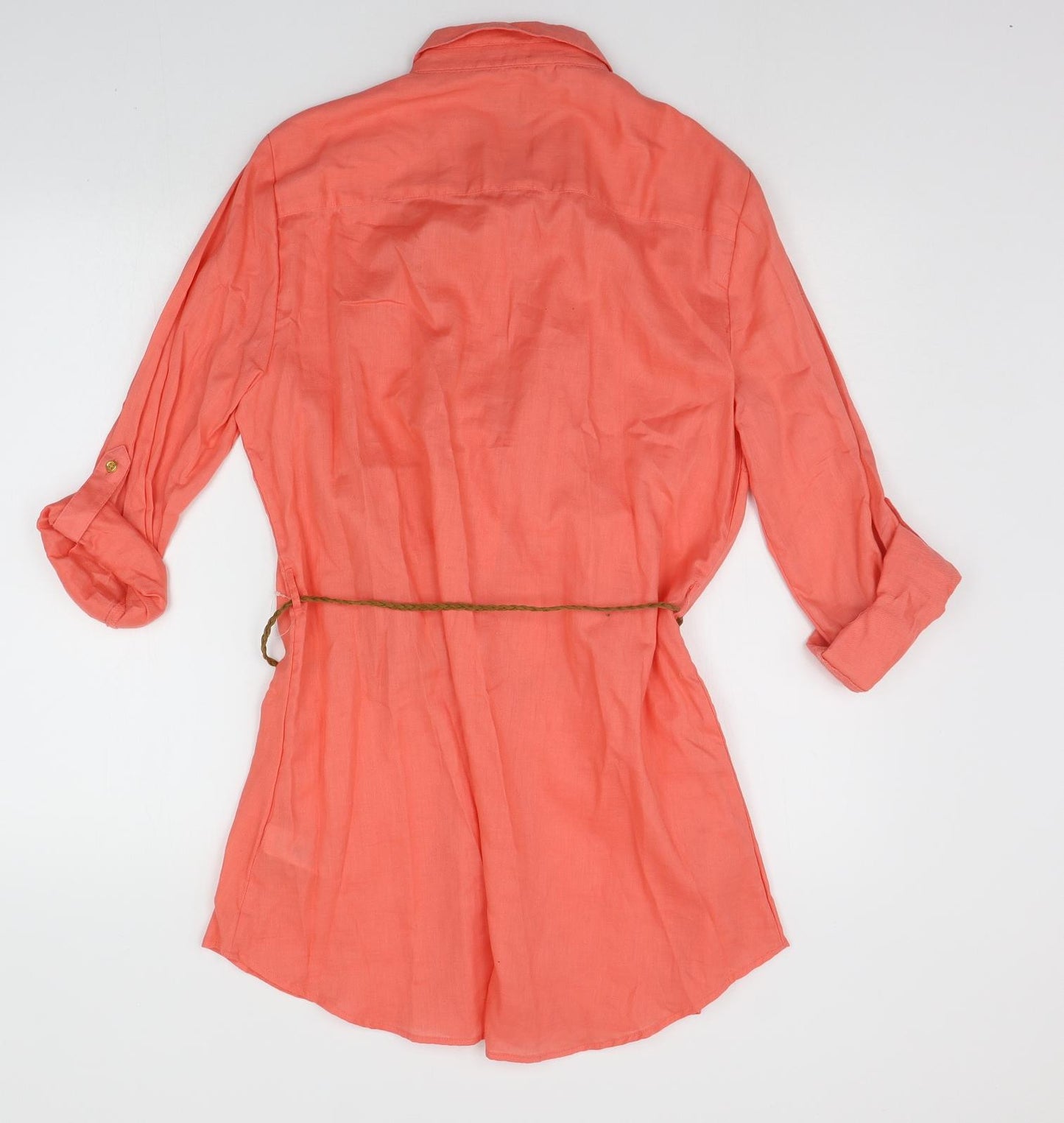 Primark Womens Orange   Shirt Dress  Size 14