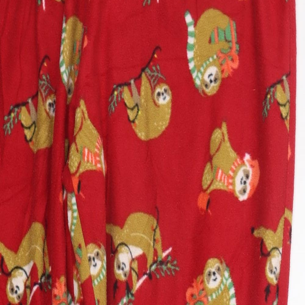 St Bernard Womens Purple Geometric  Top Pyjama Pants Size L  - sloth