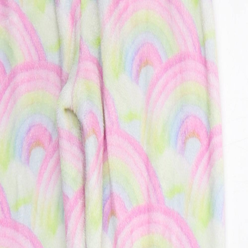 NEXT Girls Pink Geometric  Top Pyjama Pants Size 7 Years