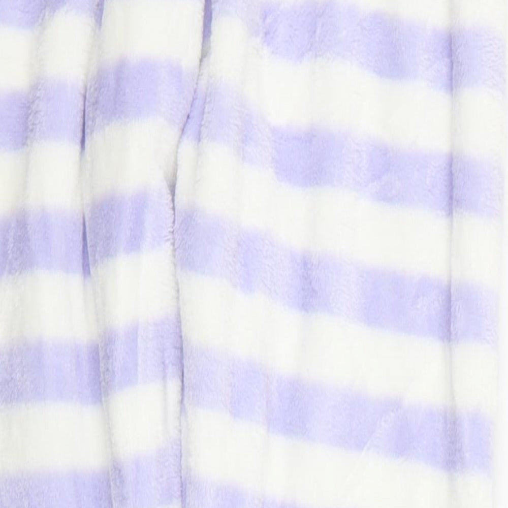 Marks and Spencer Girls Purple Striped  Top Pyjama Pants Size 7-8 Years