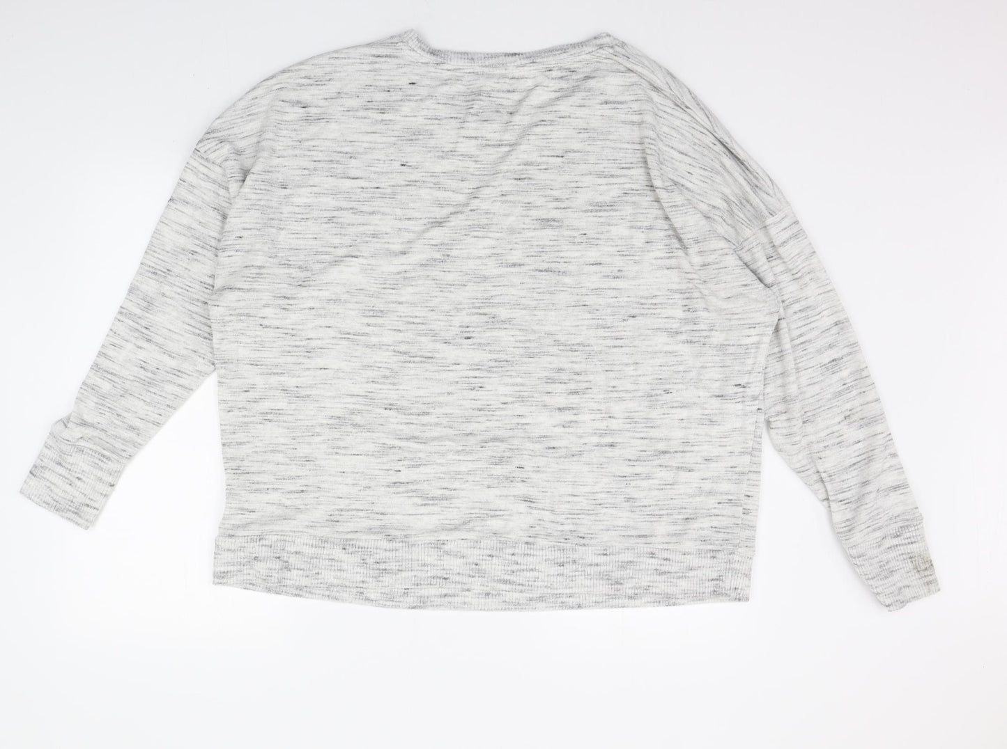 Marks and Spencer Womens Grey Solid  Top Pyjama Top Size 22