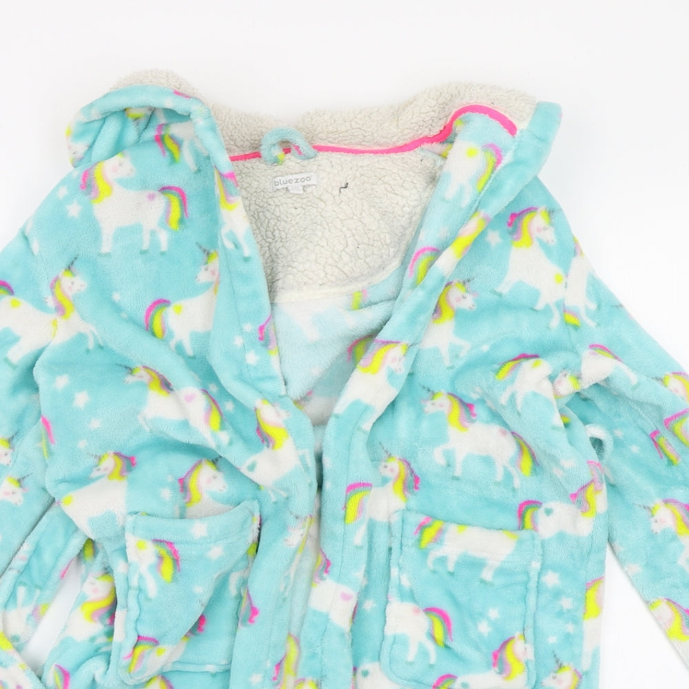 Blue Zoo Girls Blue Geometric  Top Gown Size 9-10 Years