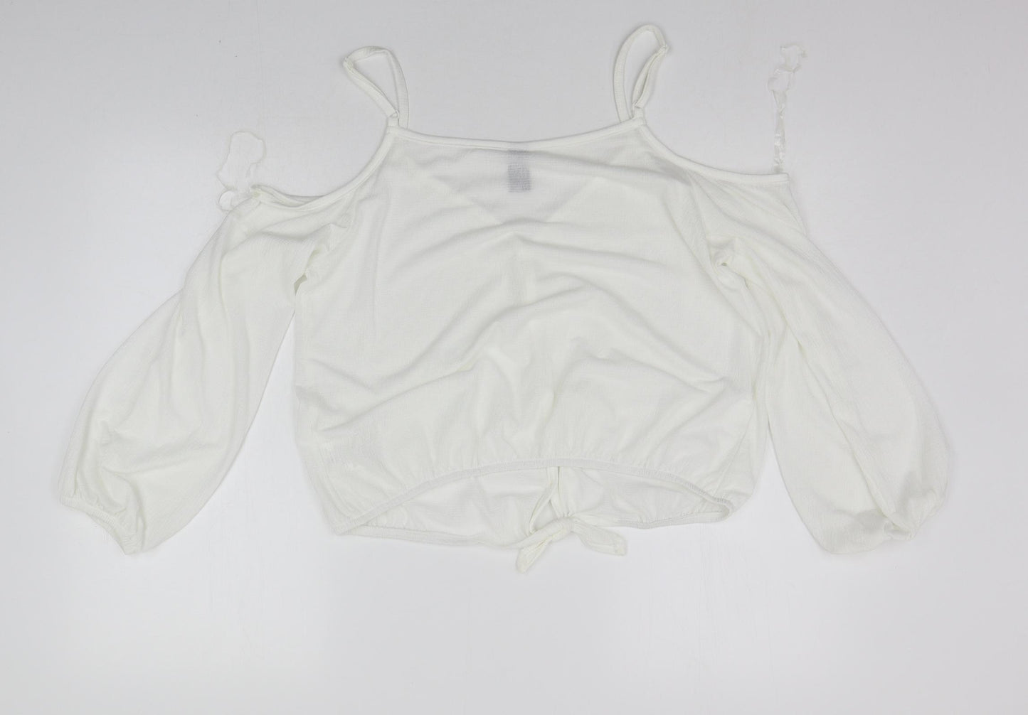 cuidado perro Womens White   Basic Blouse Size 14