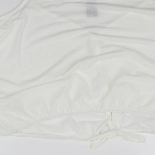 cuidado perro Womens White   Basic Blouse Size 14