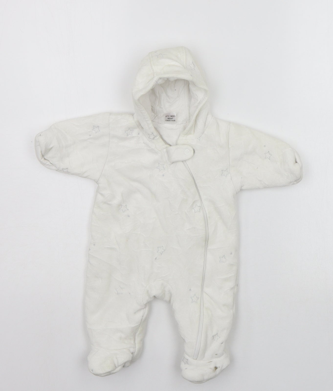 NEXT Baby White   Babygrow One-Piece Size 0-3 Months