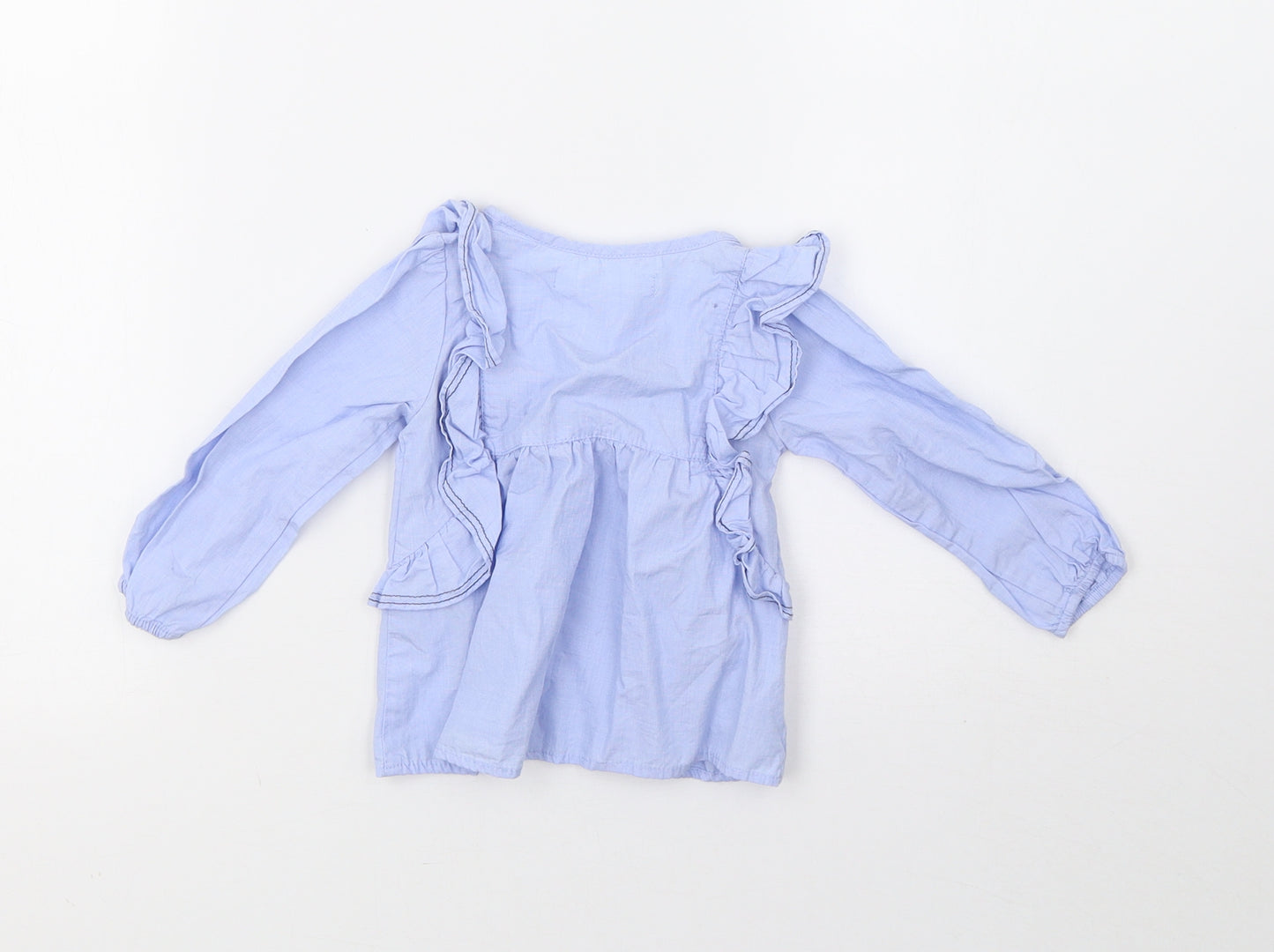 Zara Girls Blue   Pullover Jumper Size 9-12 Months