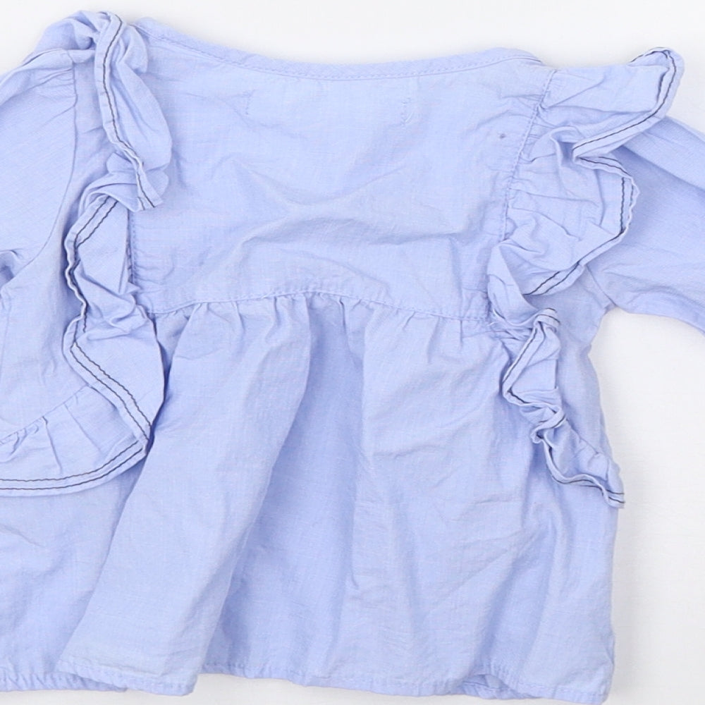 Zara Girls Blue   Pullover Jumper Size 9-12 Months