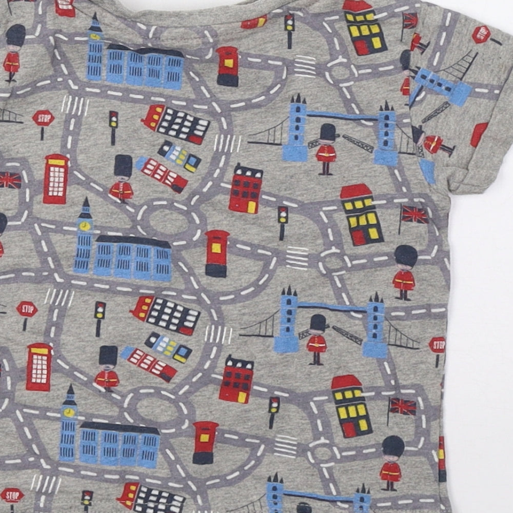 George Boys Grey Polka Dot  Basic T-Shirt Size 2 Years