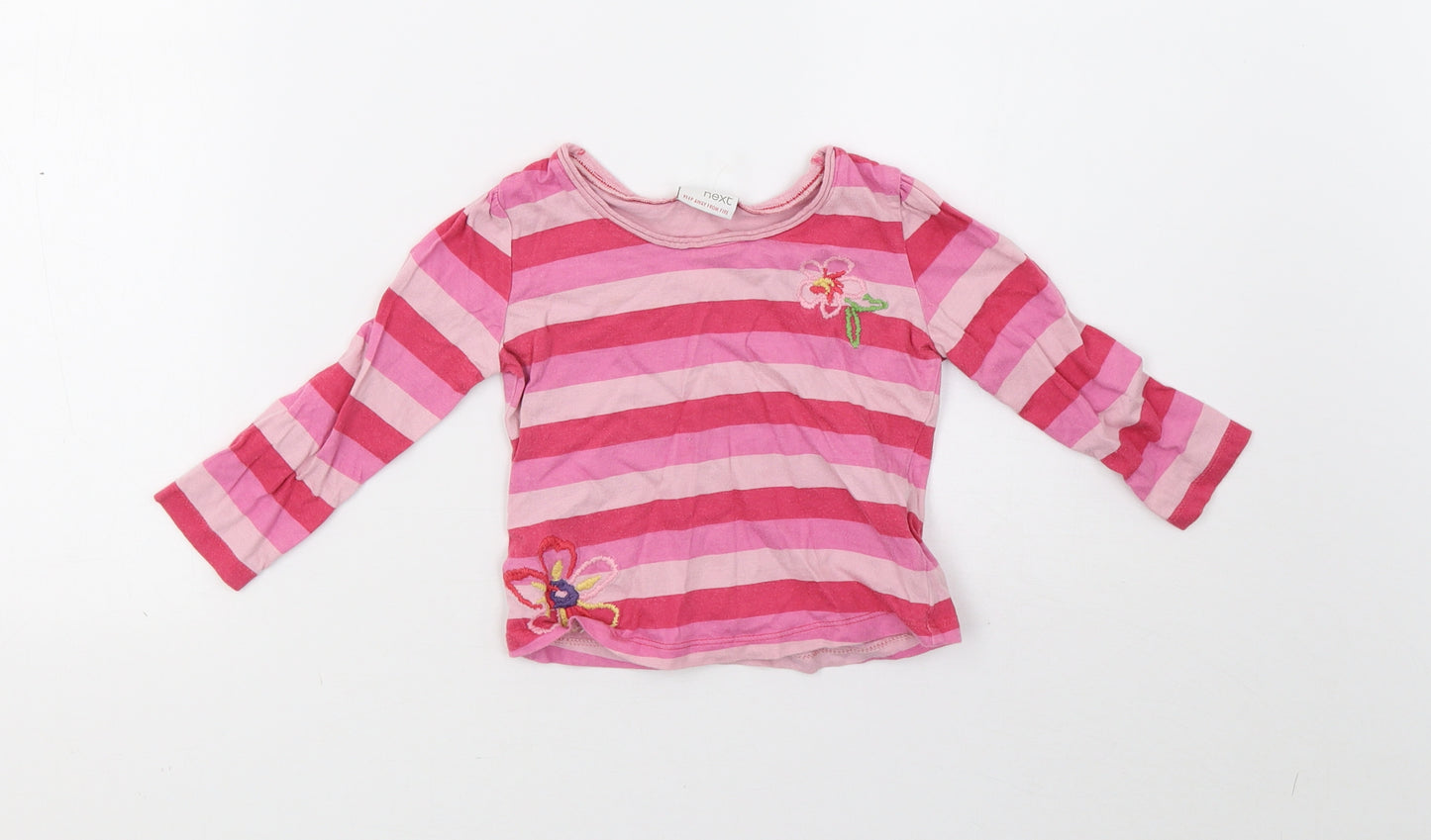 NEXT Girls Pink Striped  Basic Casual Size 9-12 Months