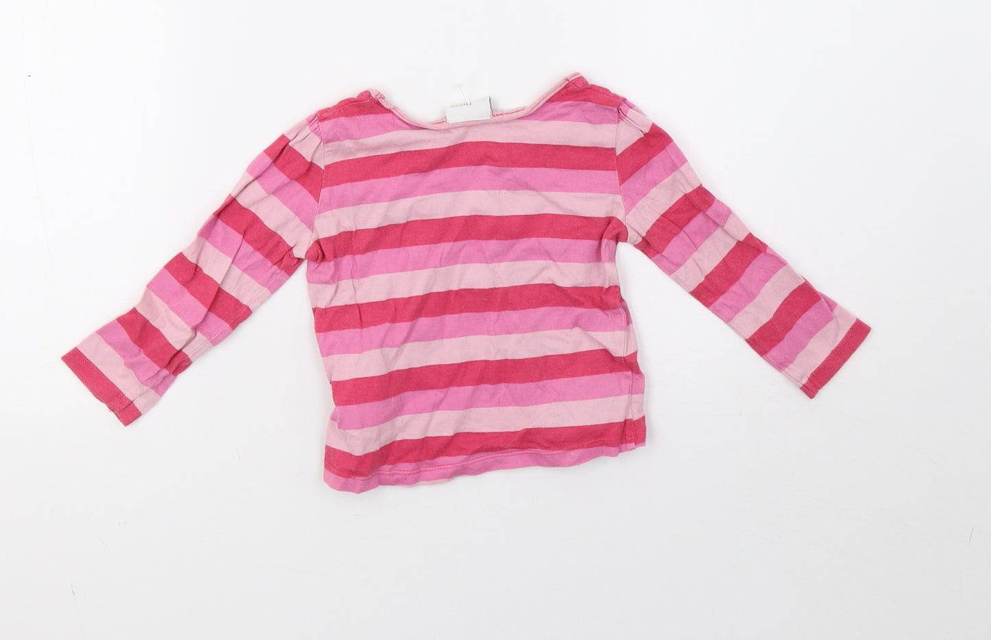 NEXT Girls Pink Striped  Basic Casual Size 9-12 Months