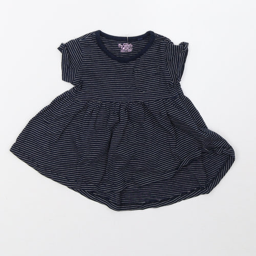 NEXT Girls Blue Striped  A-Line  Size 3-6 Months