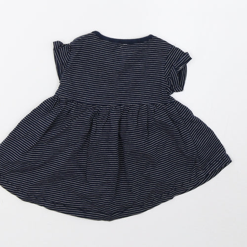 NEXT Girls Blue Striped  A-Line  Size 3-6 Months