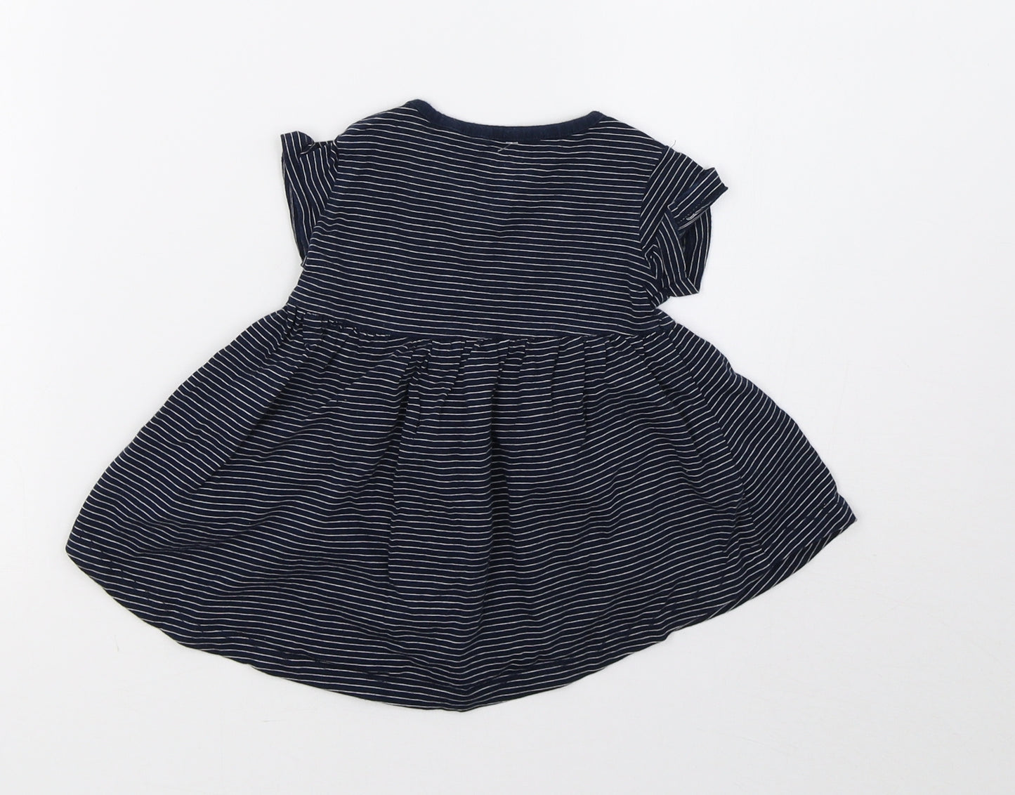 NEXT Girls Blue Striped  A-Line  Size 3-6 Months
