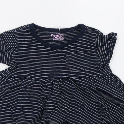 NEXT Girls Blue Striped  A-Line  Size 3-6 Months