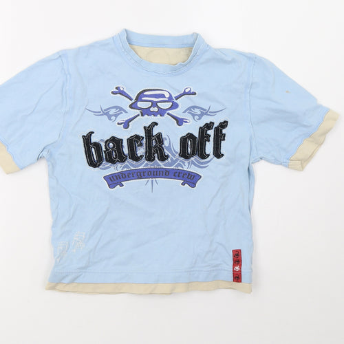 Marks and Spencer Boys Blue   Basic T-Shirt Size 6-7 Years