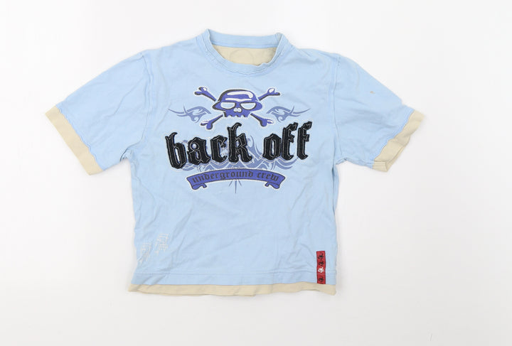 Marks and Spencer Boys Blue   Basic T-Shirt Size 6-7 Years