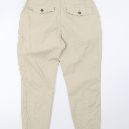 Primark Womens Beige   Cargo Trousers Size 12 L25 in - cropped