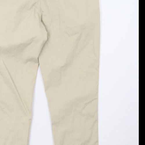 Primark Womens Beige   Cargo Trousers Size 12 L25 in - cropped