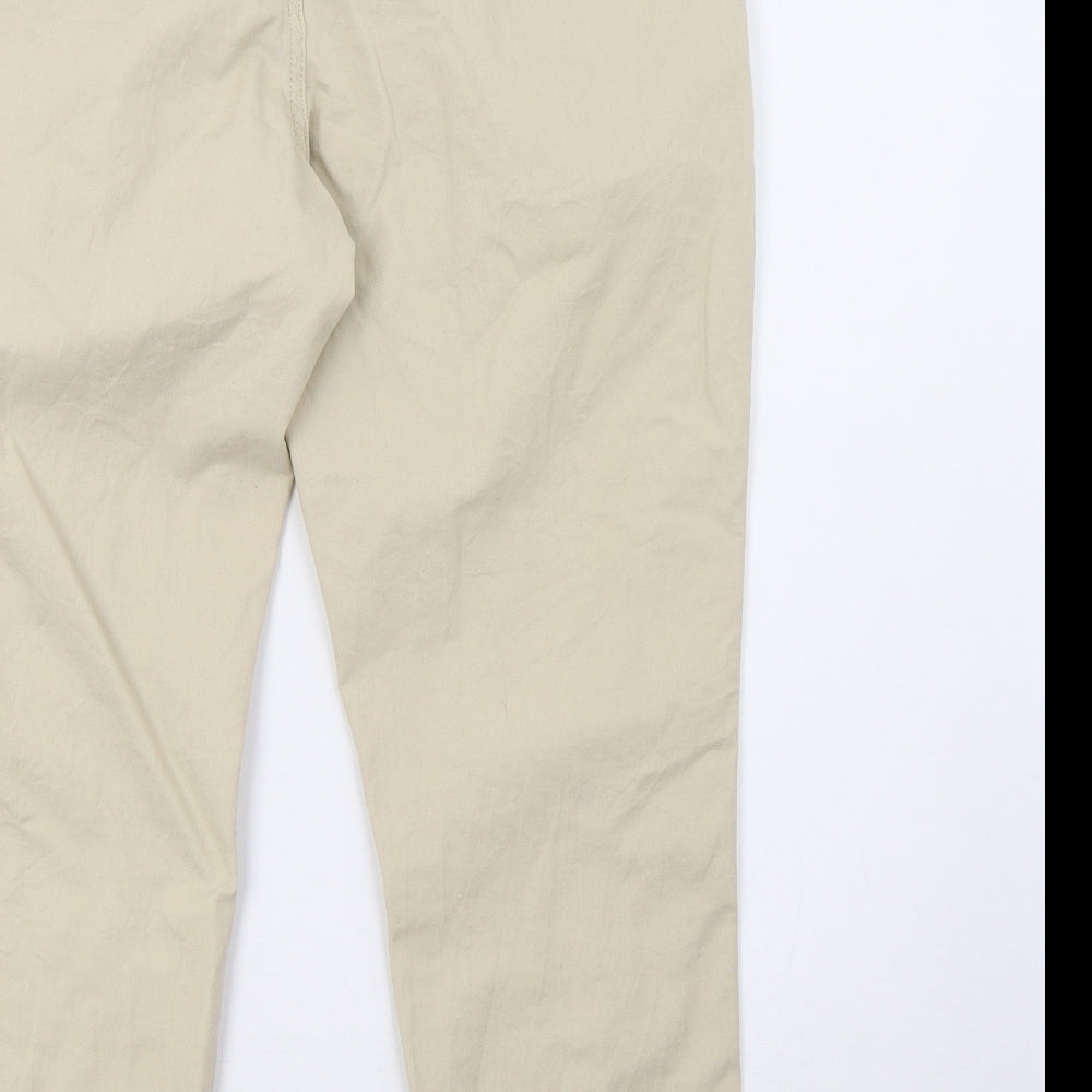 Primark Womens Beige   Cargo Trousers Size 12 L25 in - cropped