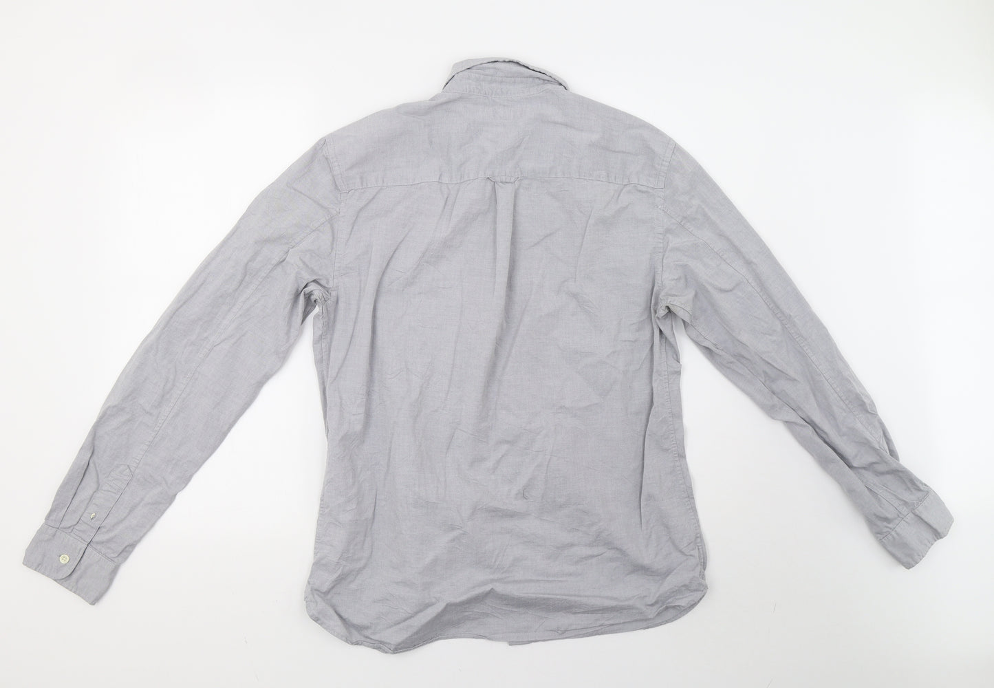AllSaints Mens Grey    Button-Up Size L
