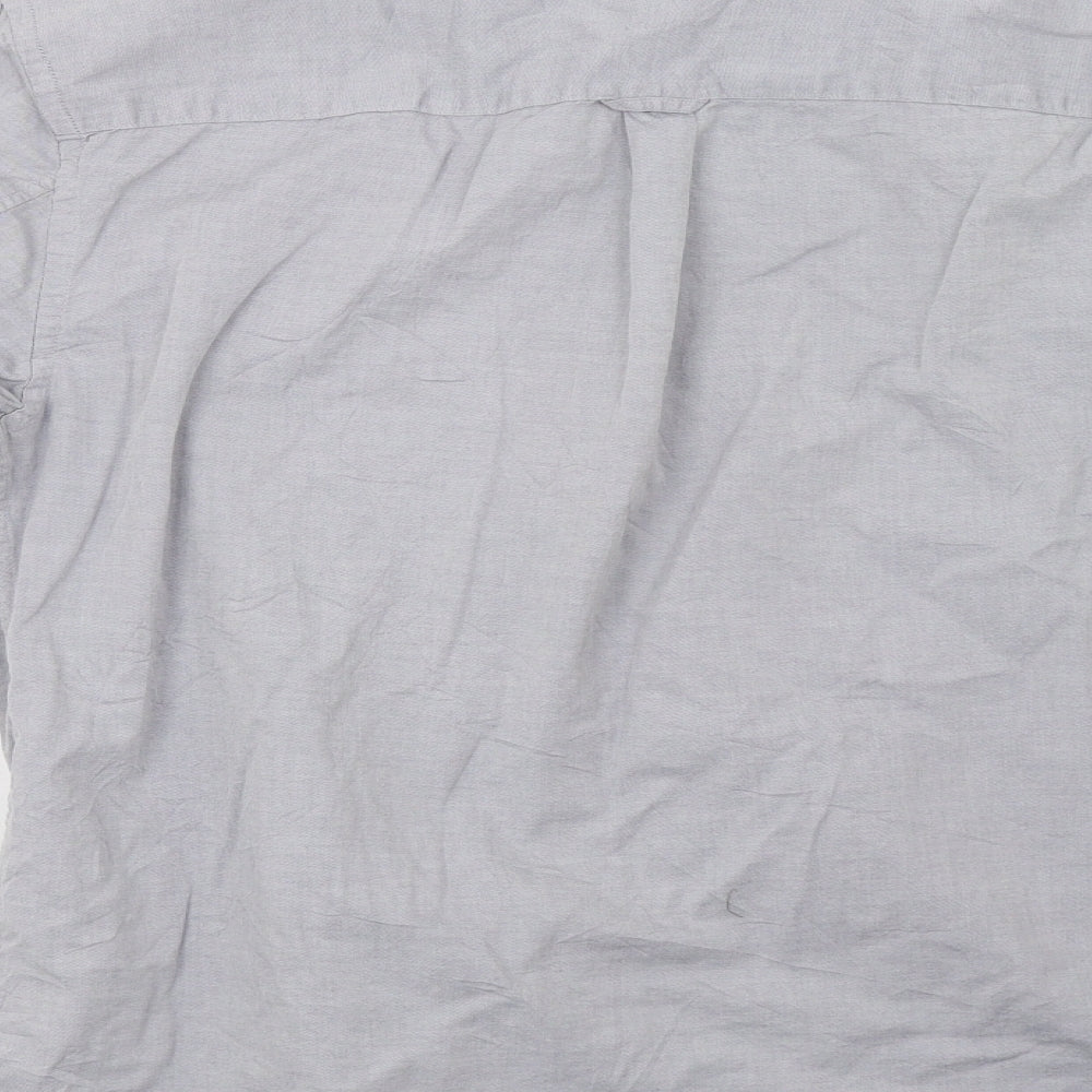 AllSaints Mens Grey    Button-Up Size L