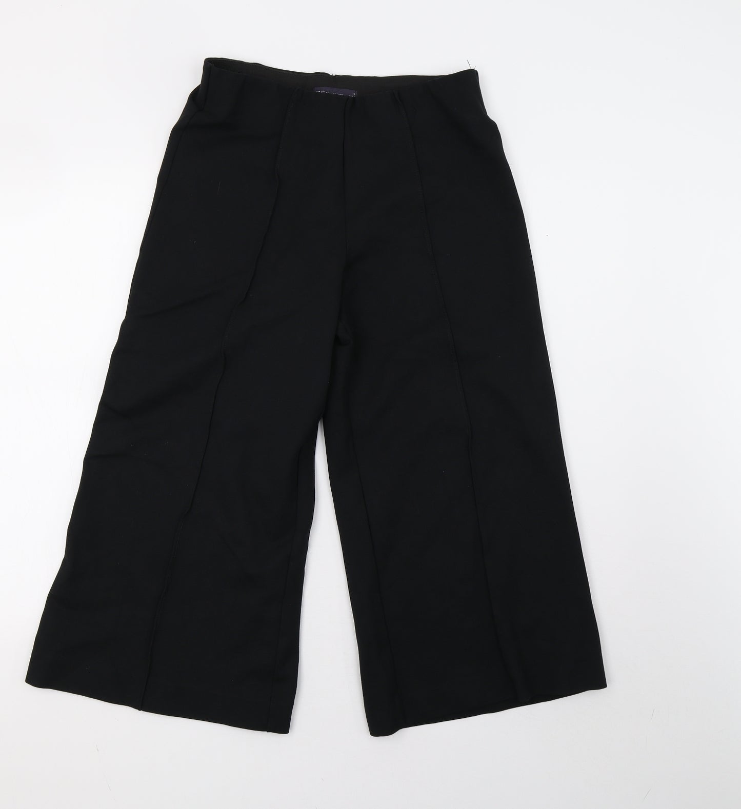 Marks and Spencer Womens Black   Cropped Trousers Size 12 L24 in