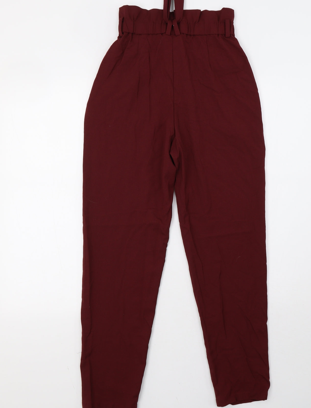 H&M Womens Red   Trousers  Size 6 L28 in