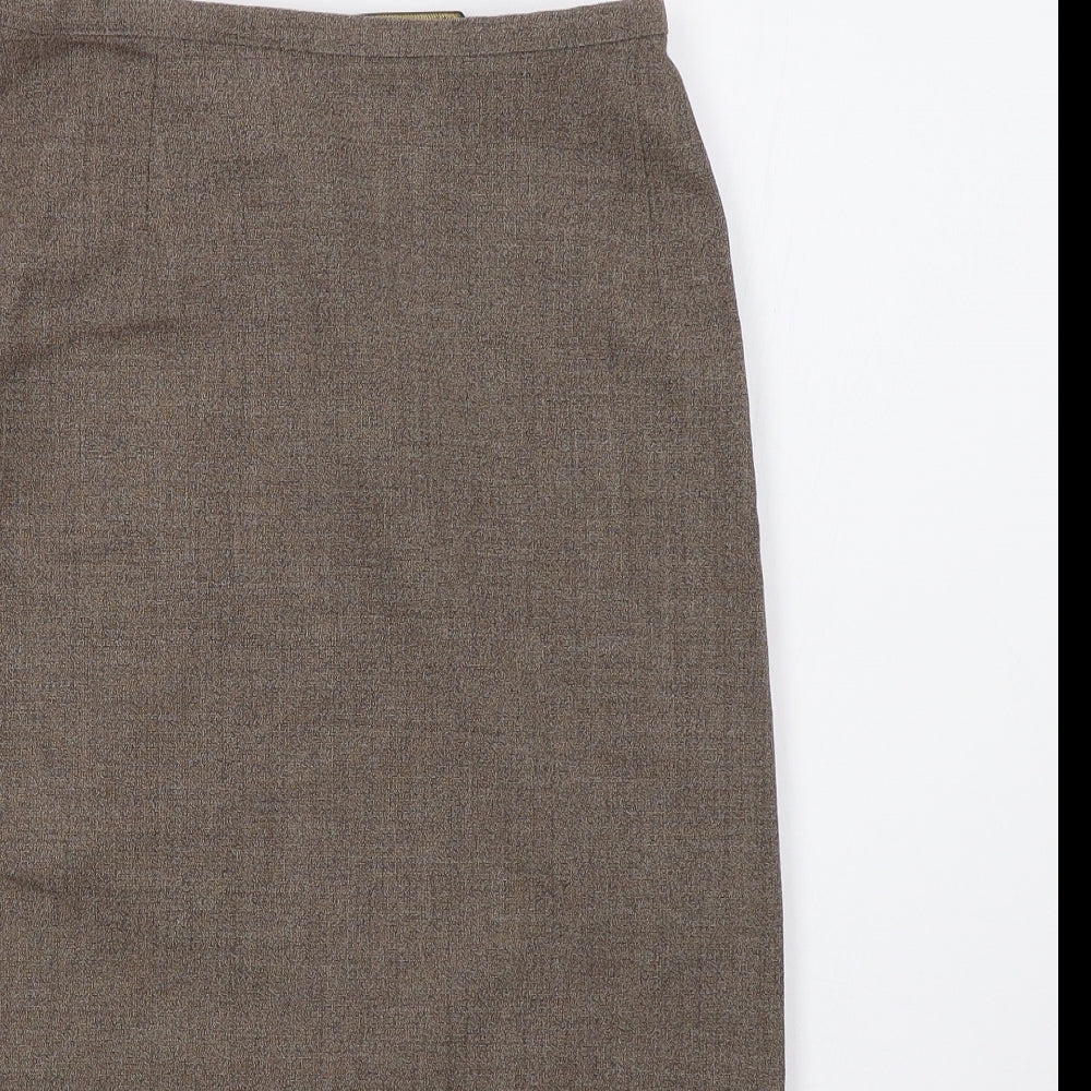 Marks and Spencer Womens Brown   A-Line Skirt Size 10