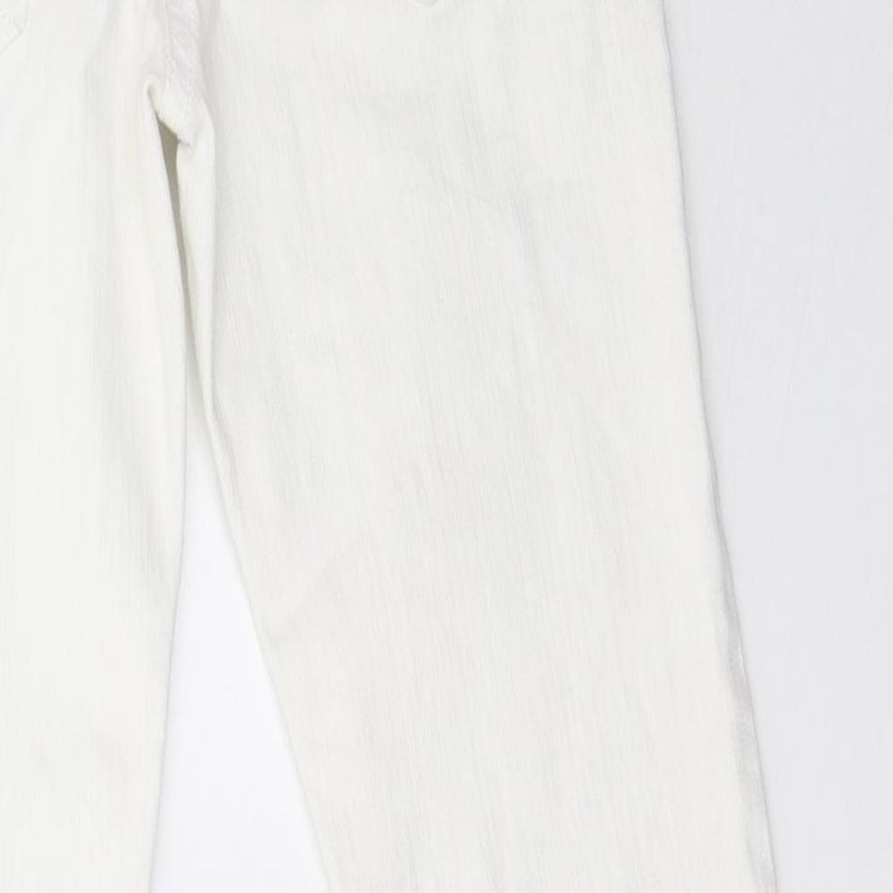 George Womens White  Denim Skinny Jeans Size 10 L31 in