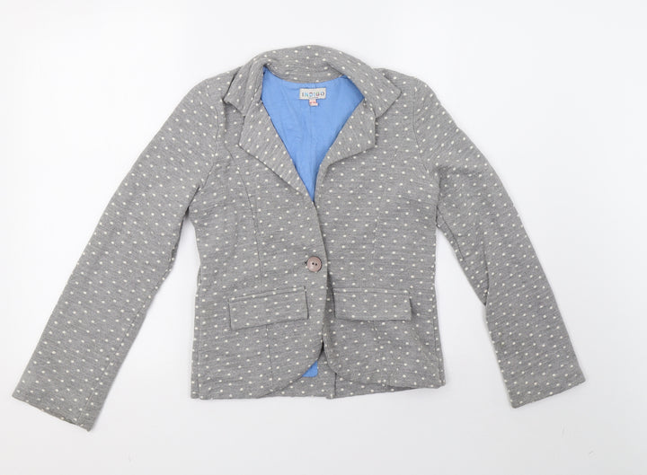 Marks and Spencer Girls Grey Polka Dot Jacket Size 12-13 Years