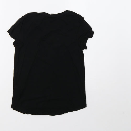 saisnburys Girls Black   Basic T-Shirt Size 8 Years