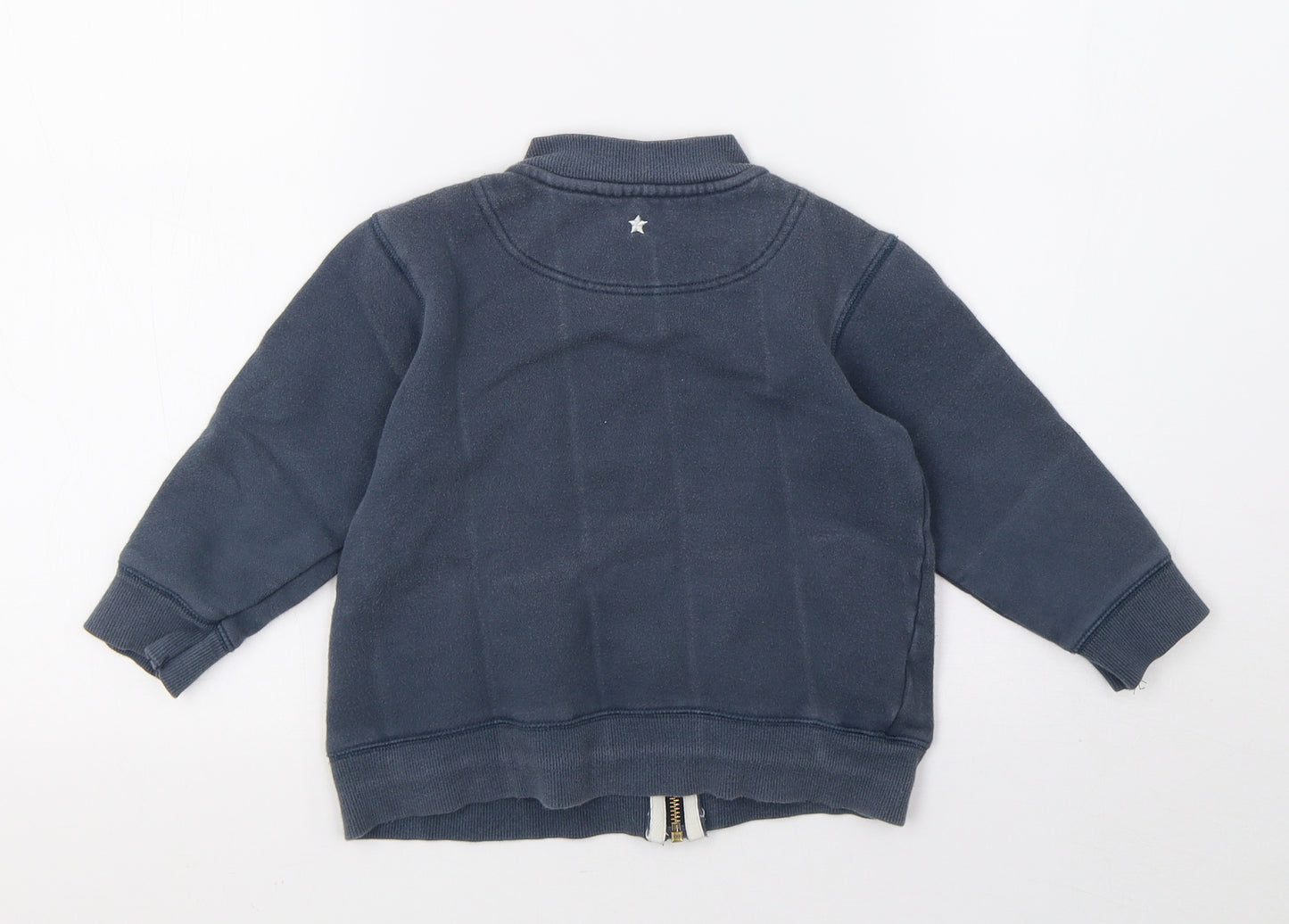 John Lewis Boys Blue   Full Zip Sweatshirt Size 4 Years