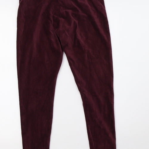 Marks and Spencer Womens Purple   Trousers  Size 10 L25 in